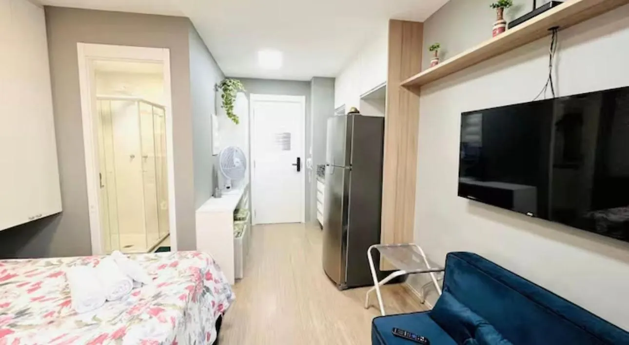 상파울루 69B Ap Com Ar Condicionado, 100 Passos Do Metro Bras K 아파트